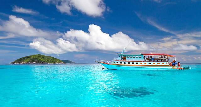 The pristine waters of the Similan Islands