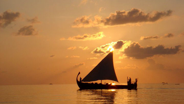 Maldives boat