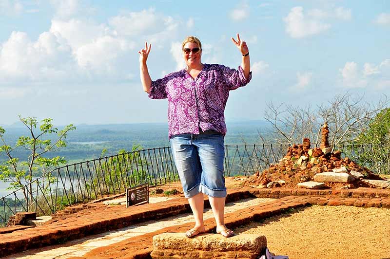 On top of Sigiriya fortress.