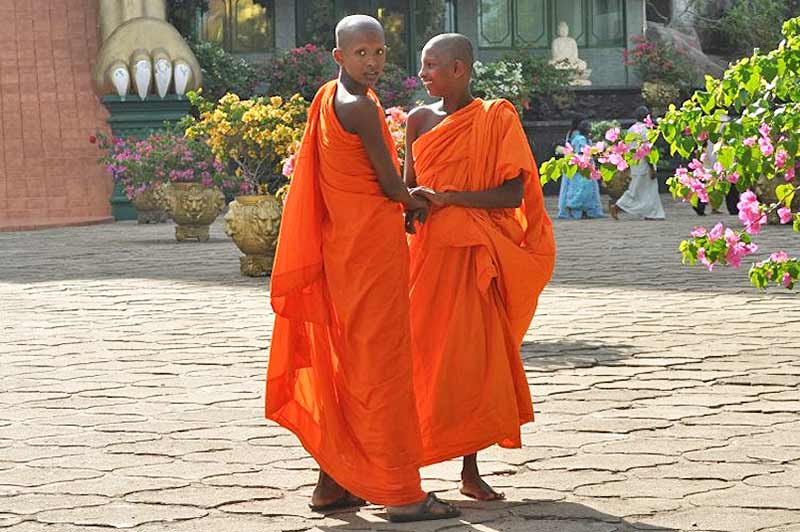 Buddhist monks in Sri Lanka