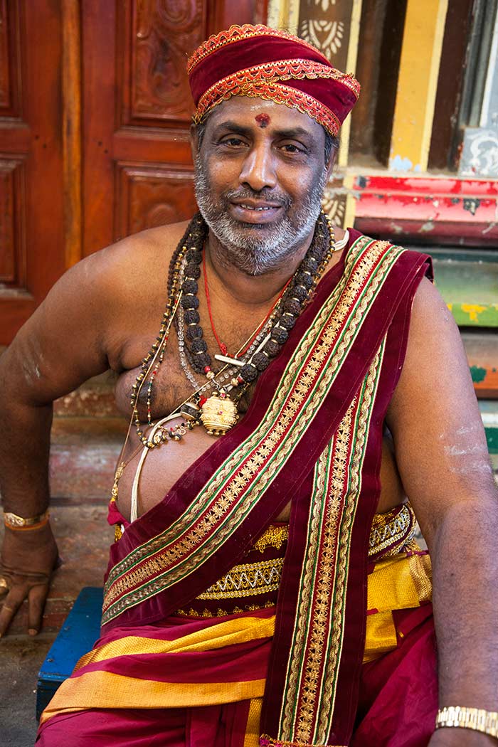 The chief priest at Koneswaram Temple