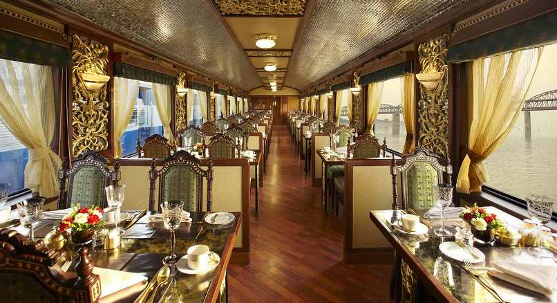 A meal fit for royalty on the Maharajas' Express