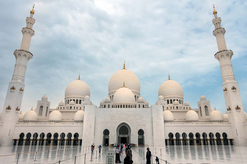 The Sheikh Zayed Mosque is Abu Dhabi's most iconic landmark.