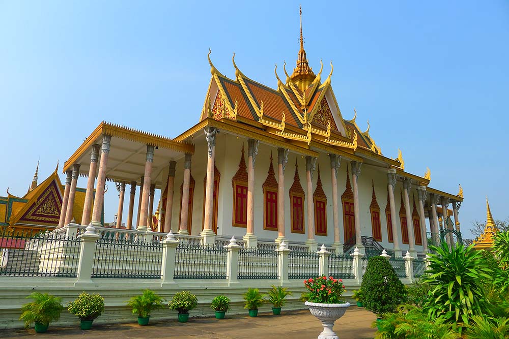 The Royal Palace in Phnom Penh.