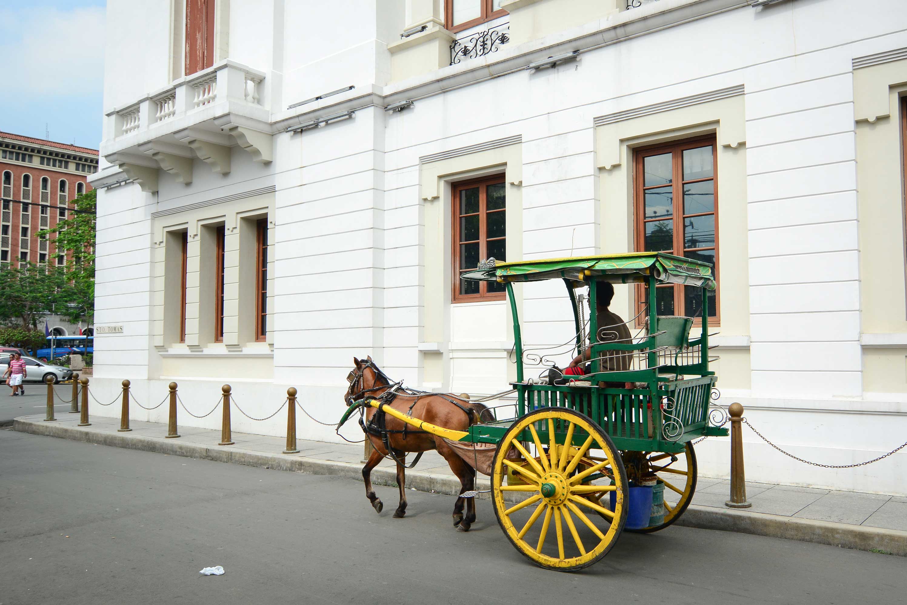 Horse drawn carriage in at Intramuros