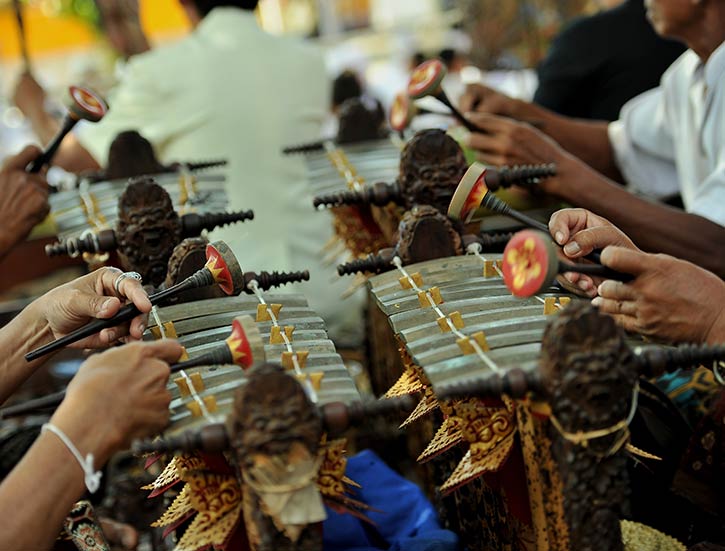 Traditional Gamelan Percussion,Indonesia.