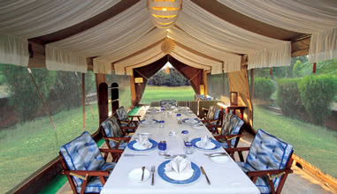 Dining tent