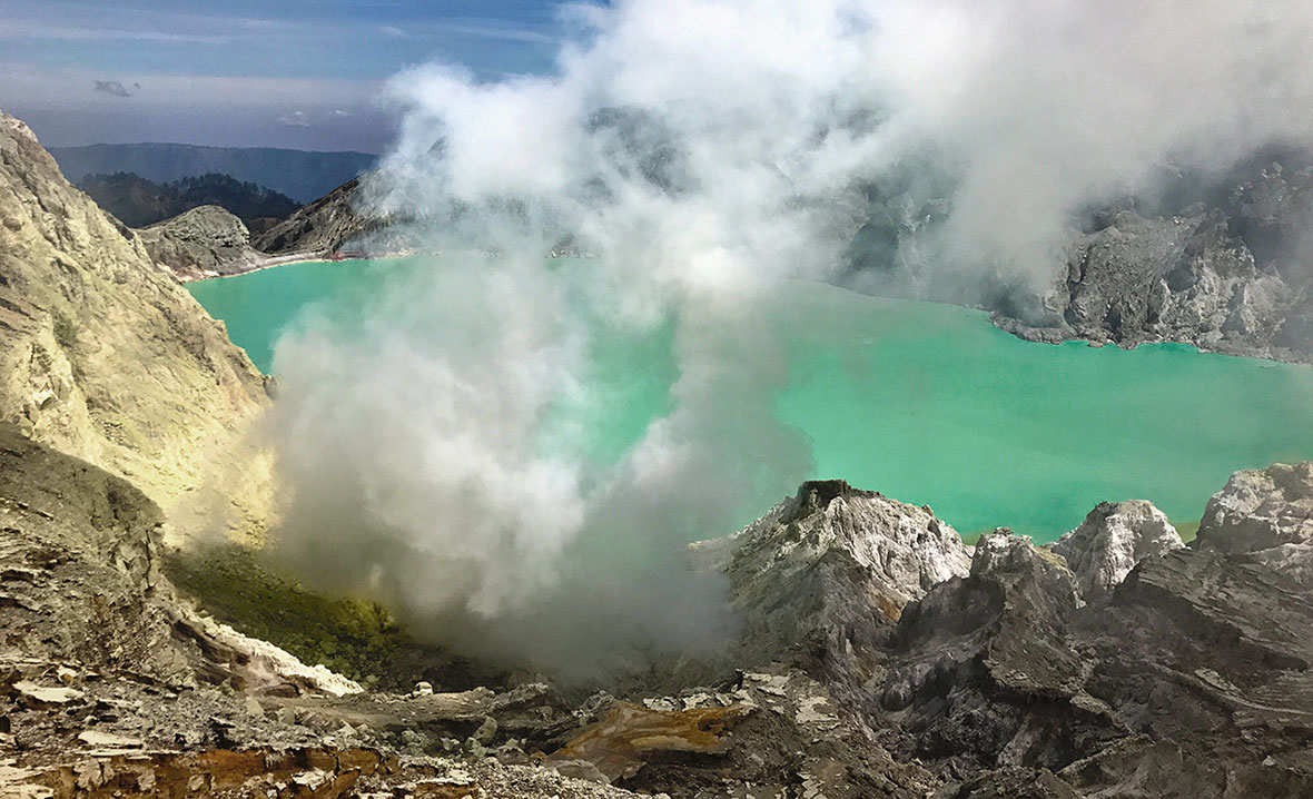 Into Ijen Acid Lake  Poison Air Travelogues from Remote 